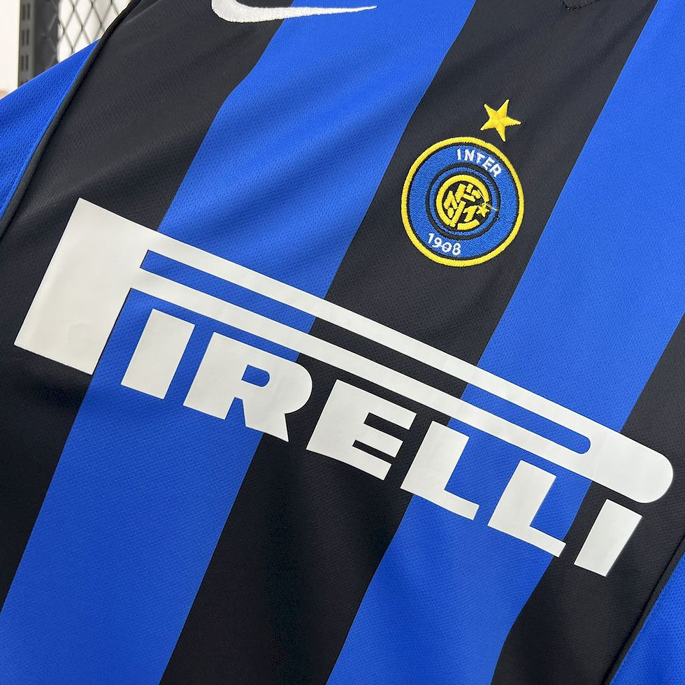 Miniatura: Camisa Retro Inter de Milão 2004 Manga Comprida