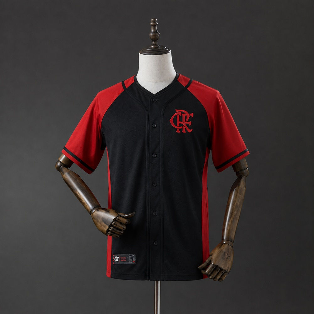 Camisa Modelo Torcedor Flamengo Baseball Preto 2026/27