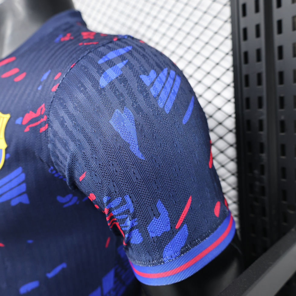 Miniatura: Camisa Modelo Jogador Barcelona Edição Limitada Azul Escuro 2025/26