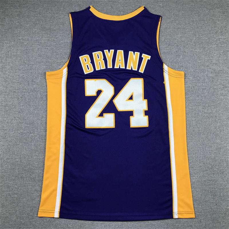 Miniatura: Camisa Basquete Modelo Bordado Los Angeles Lakers Kobe Bryant 24