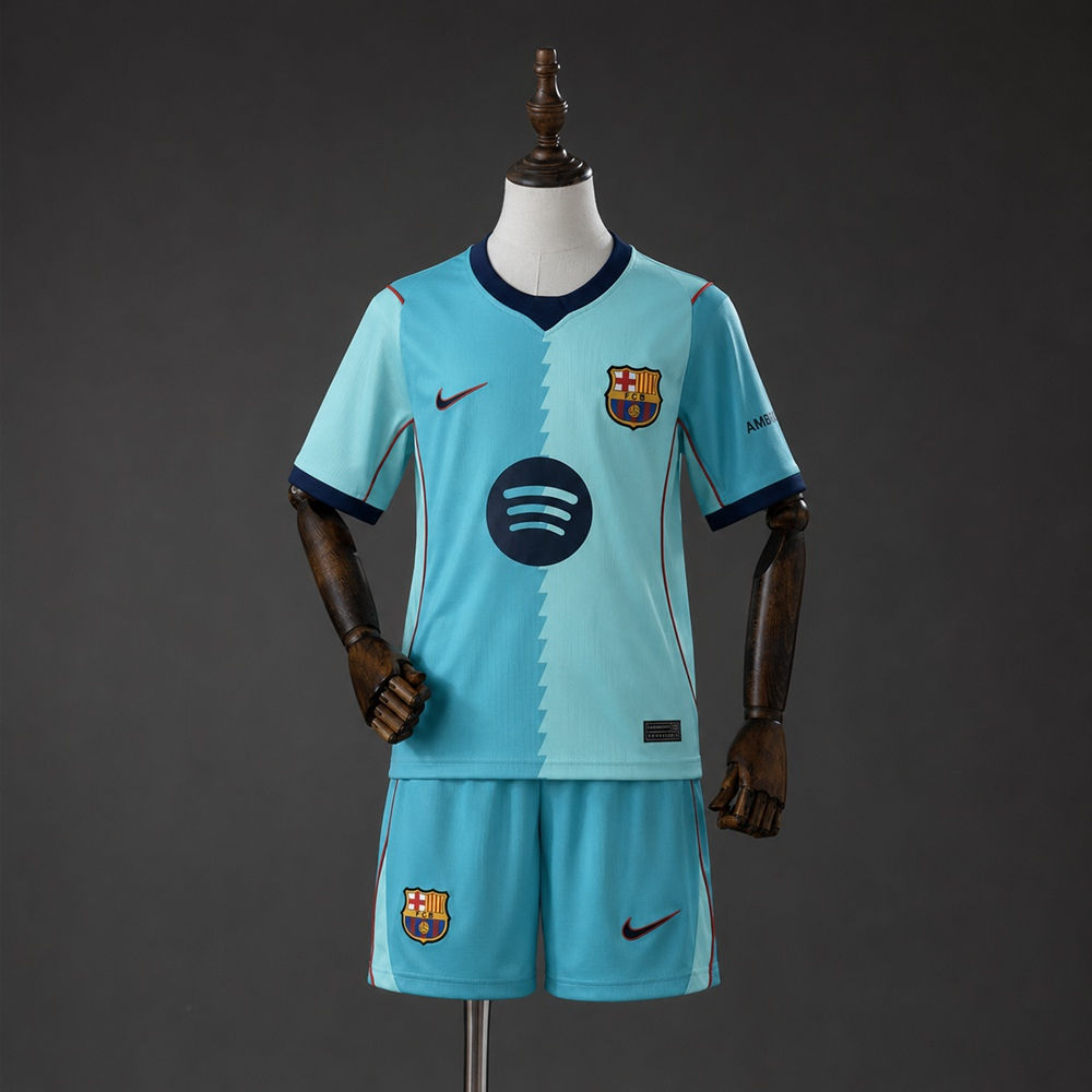 Conjunto Futebol Infantil Barcelona Third 2026/27