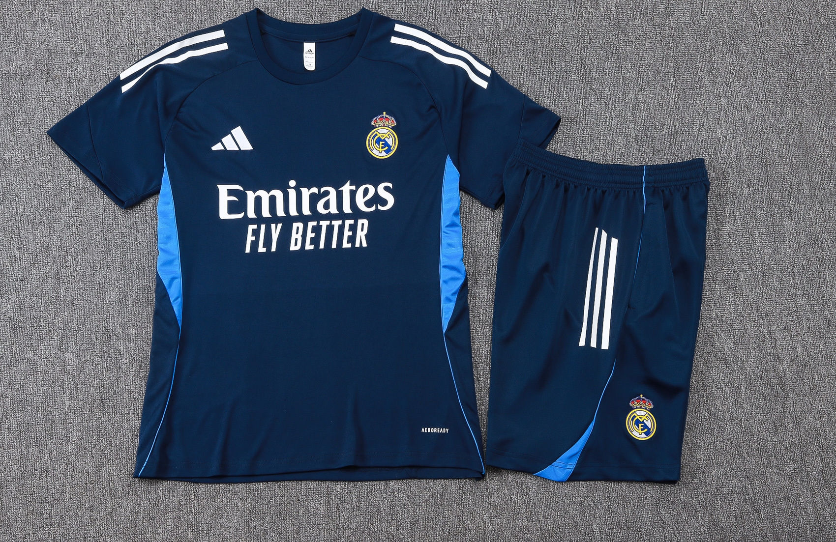 Conjunto Treino Adidas Real Madrid Azul Escuro 2026/27