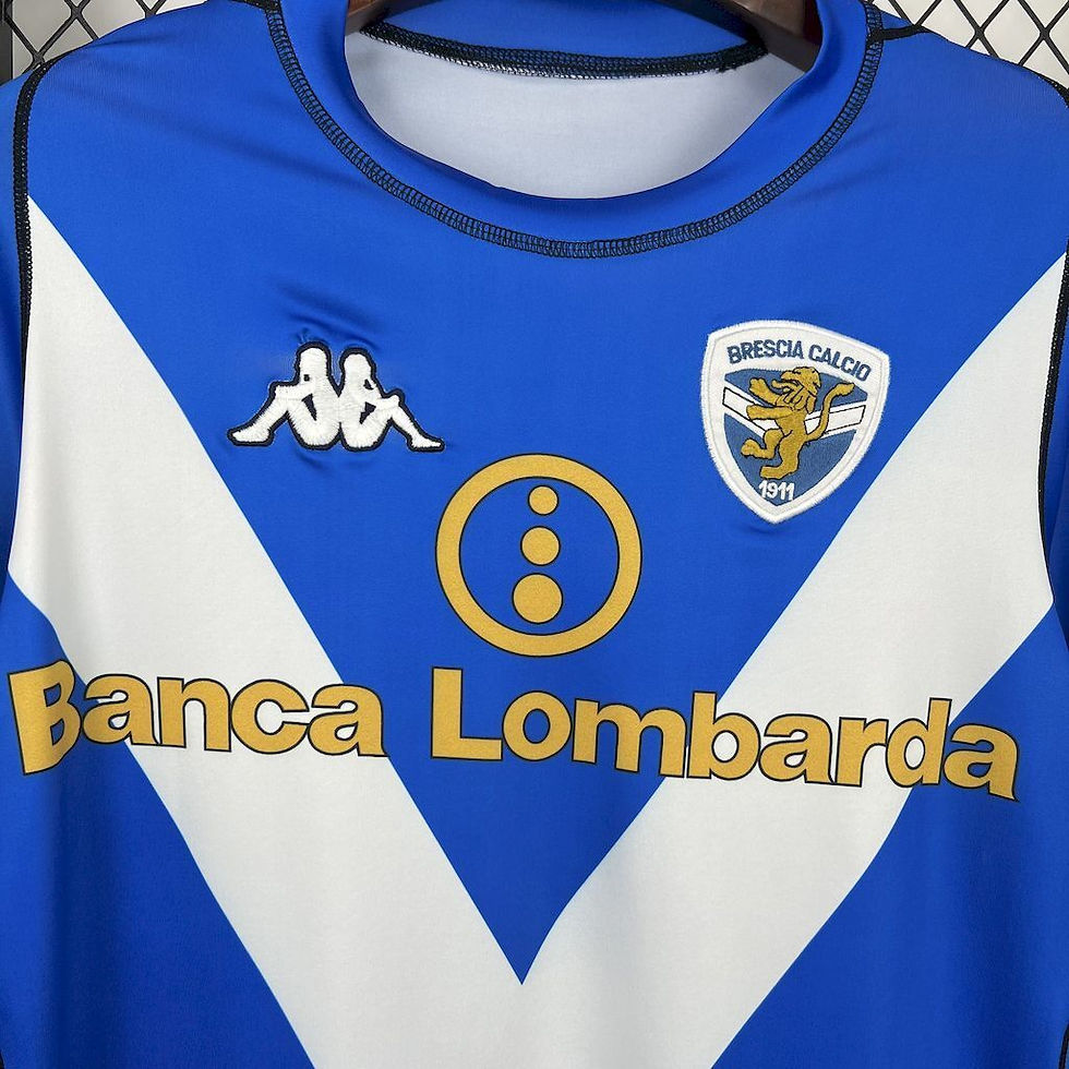 Miniatura: Camisa Retro Brescia Calcio 2003 Manga Comprida