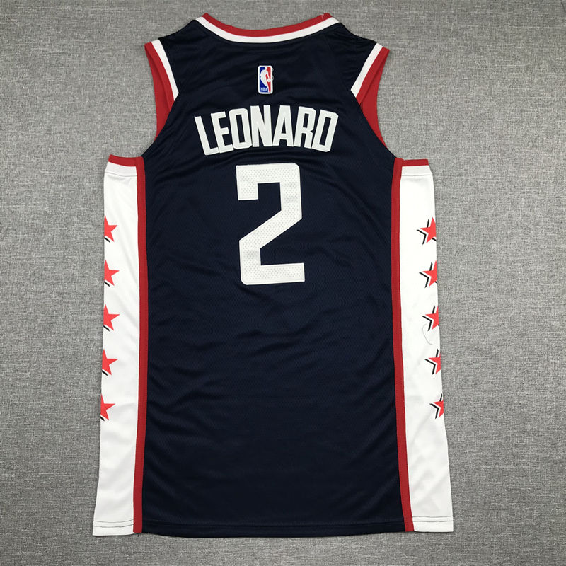 Miniatura: Camisa Basquete Modelo Bordado LA Clippers Kawhi Leonard 2
