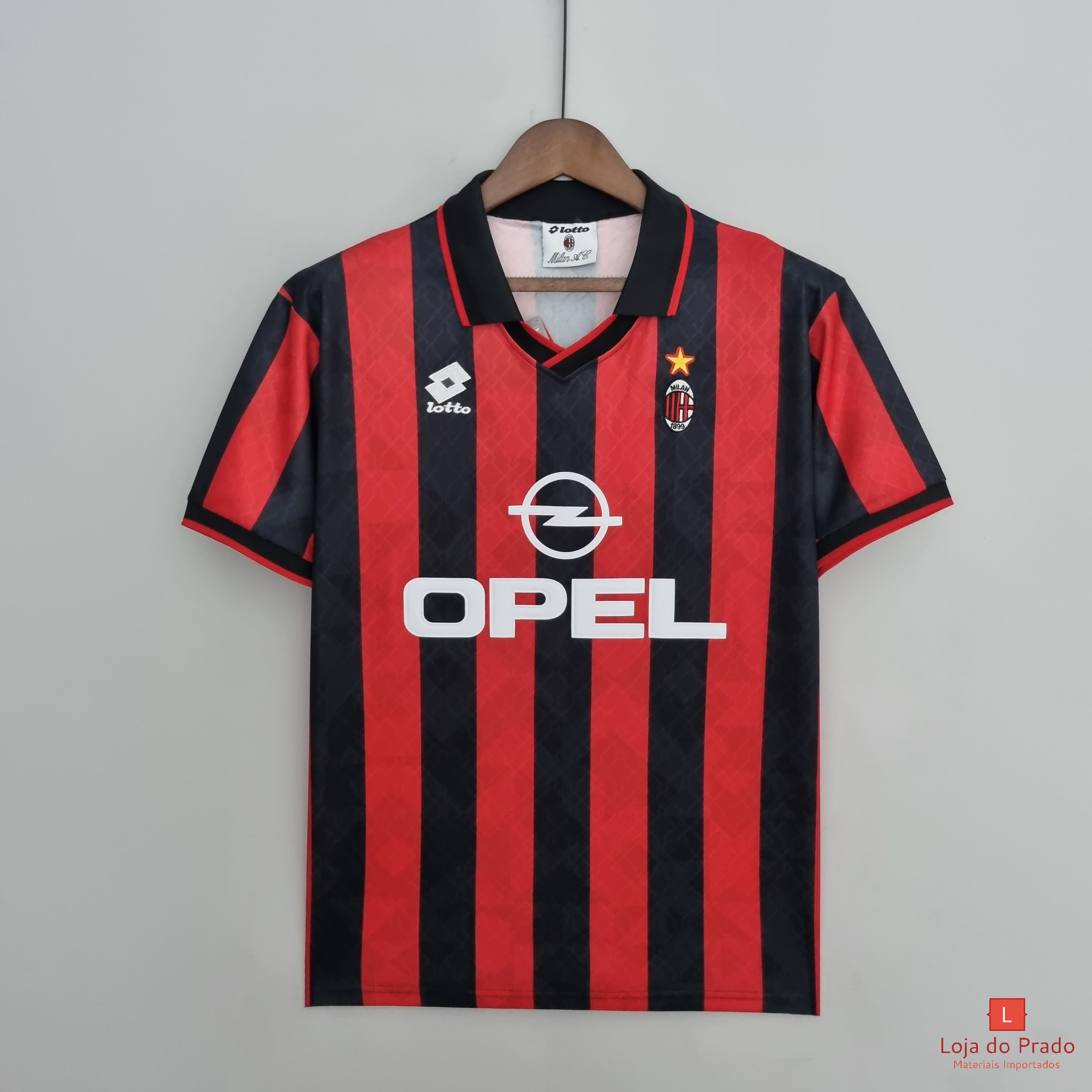 Camisa Retro Milan 1995