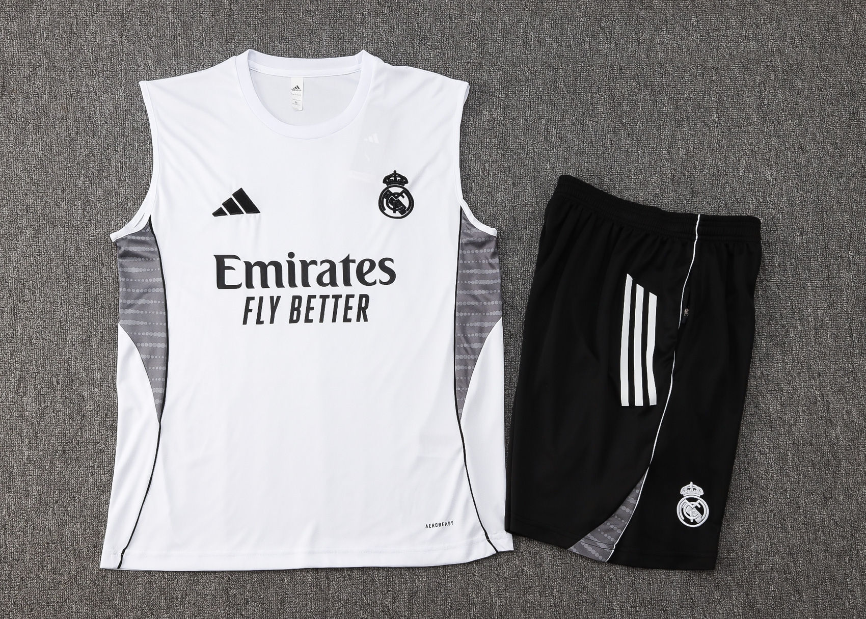Conjunto Treino Adidas Real Madrid Branco 2025/26