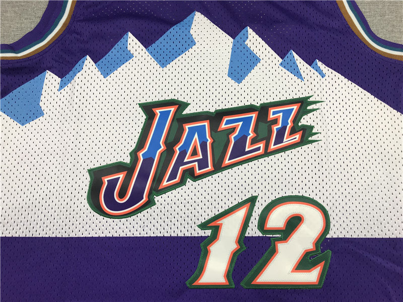 Miniatura: Camisa Basquete Modelo Bordado Utah Jazz John Stockton 12