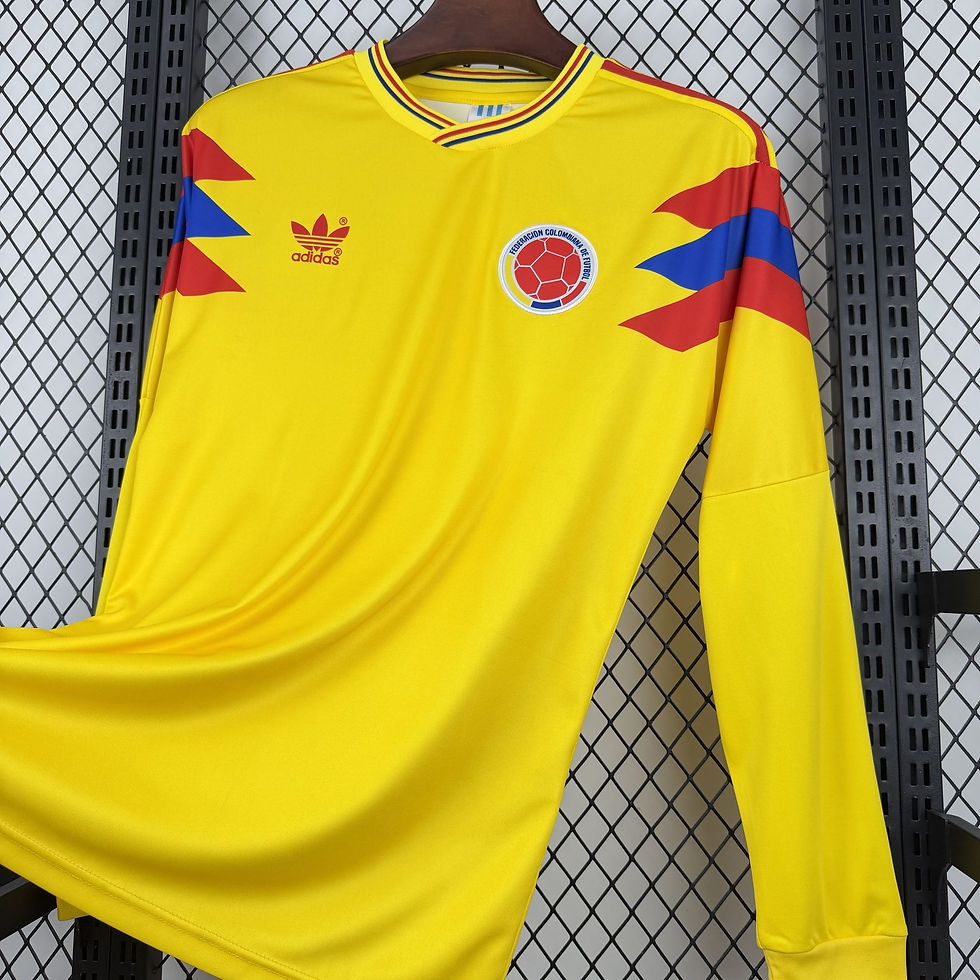 Miniatura: Camisa Retro Colômbia 1990 Manga Comprida