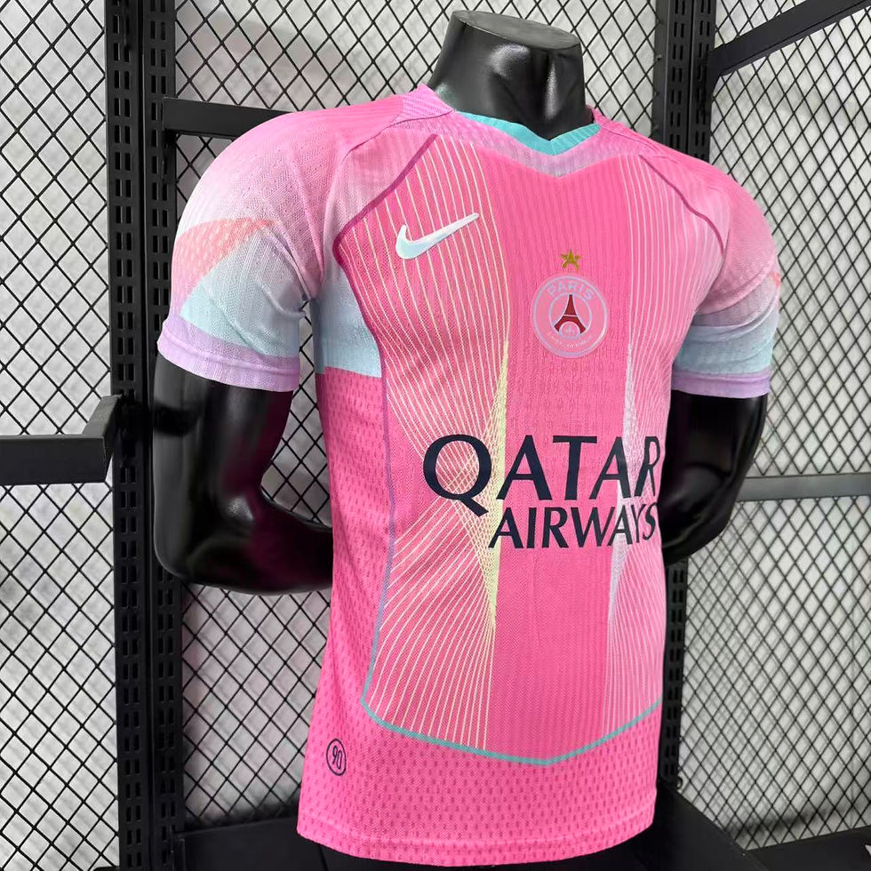 Miniatura: Camisa Modelo Jogador PSG Edição Limitada Rosa 2025/26