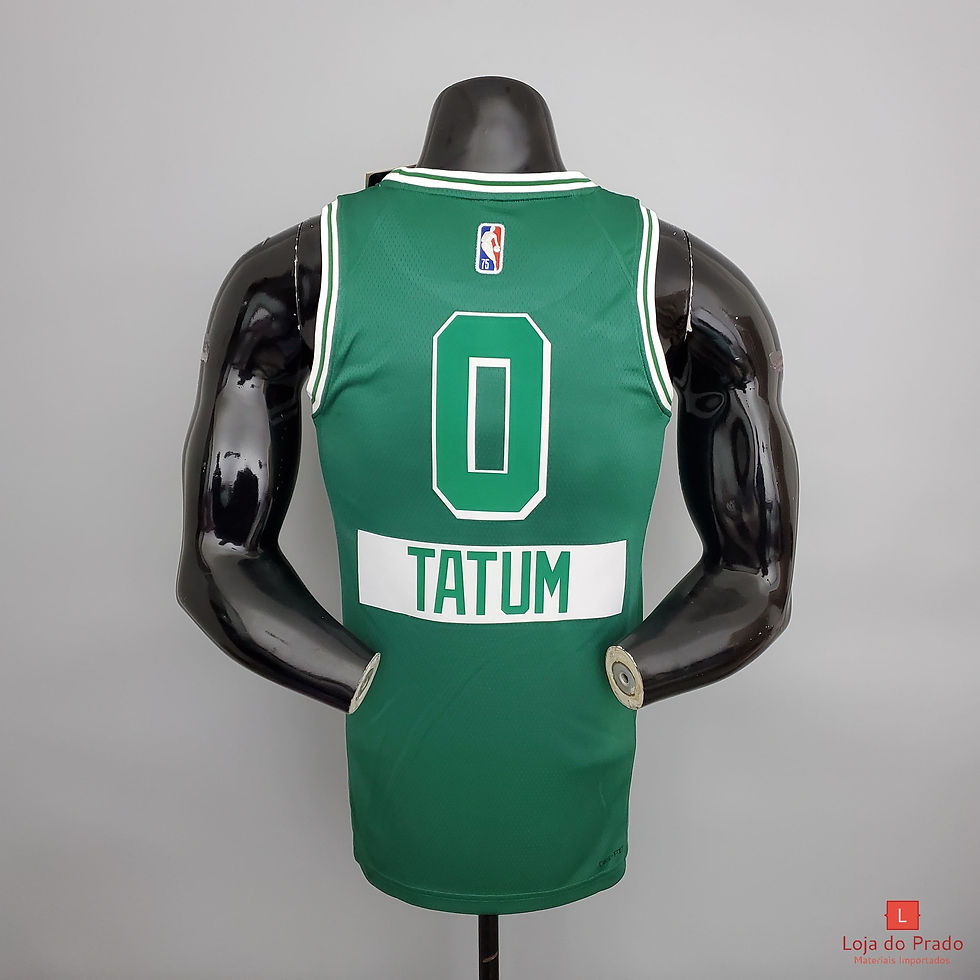 Miniatura: Camisa Basquete Modelo Jogador Boston Celtics Jayson Tatum 0