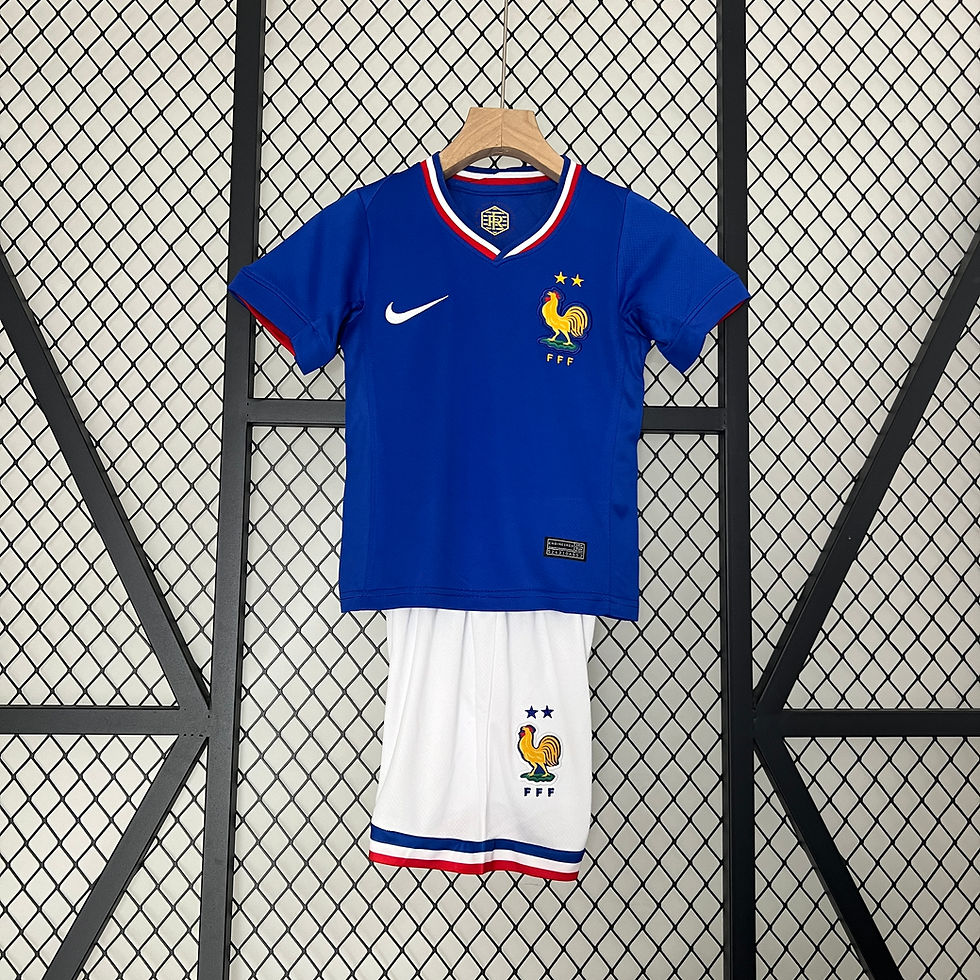 Conjunto Futebol Infantil França Home 2024/25