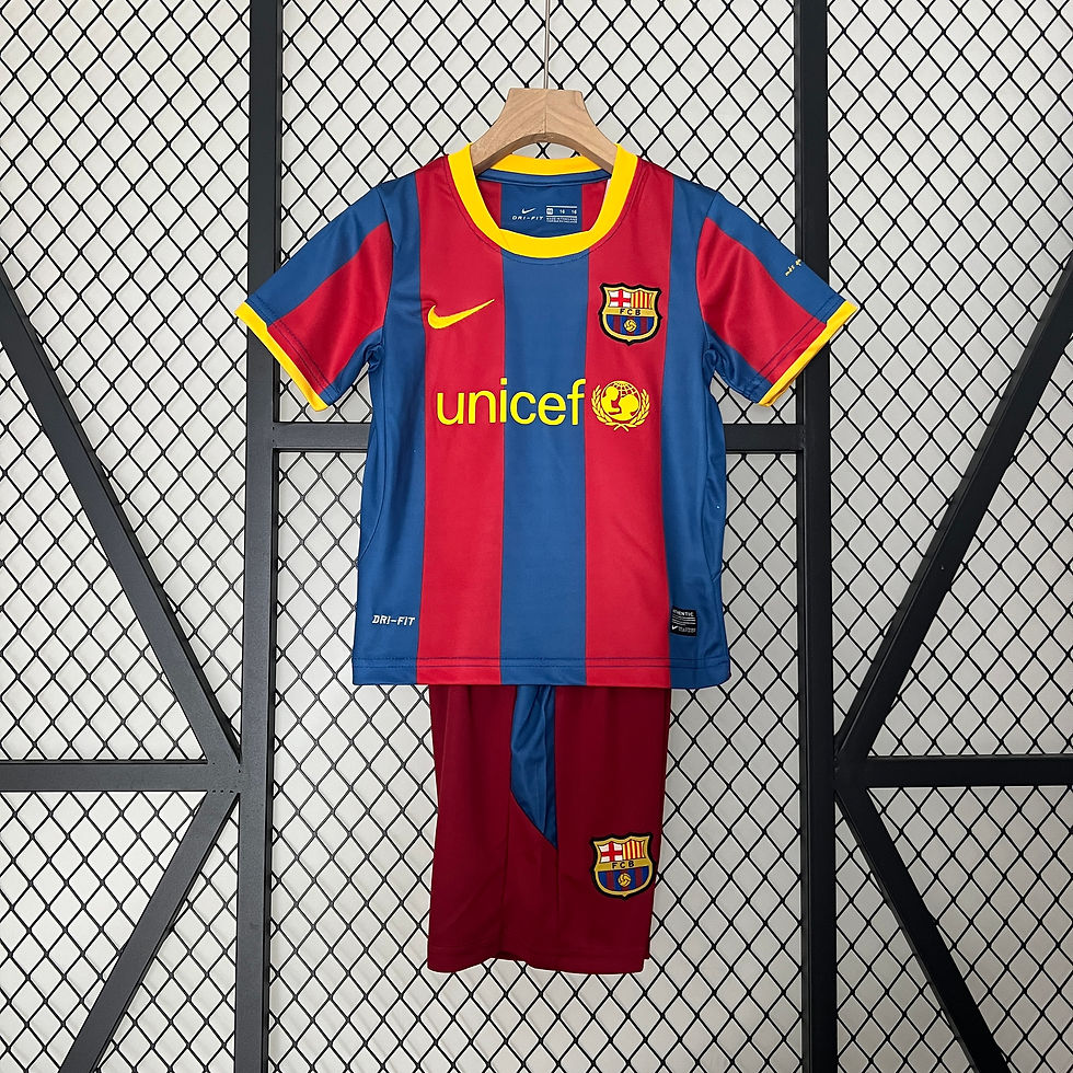 Conjunto Futebol Infantil Barcelona 2010