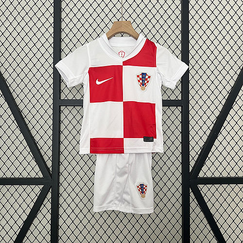 Conjunto Futebol Infantil Croácia Home 2024/25