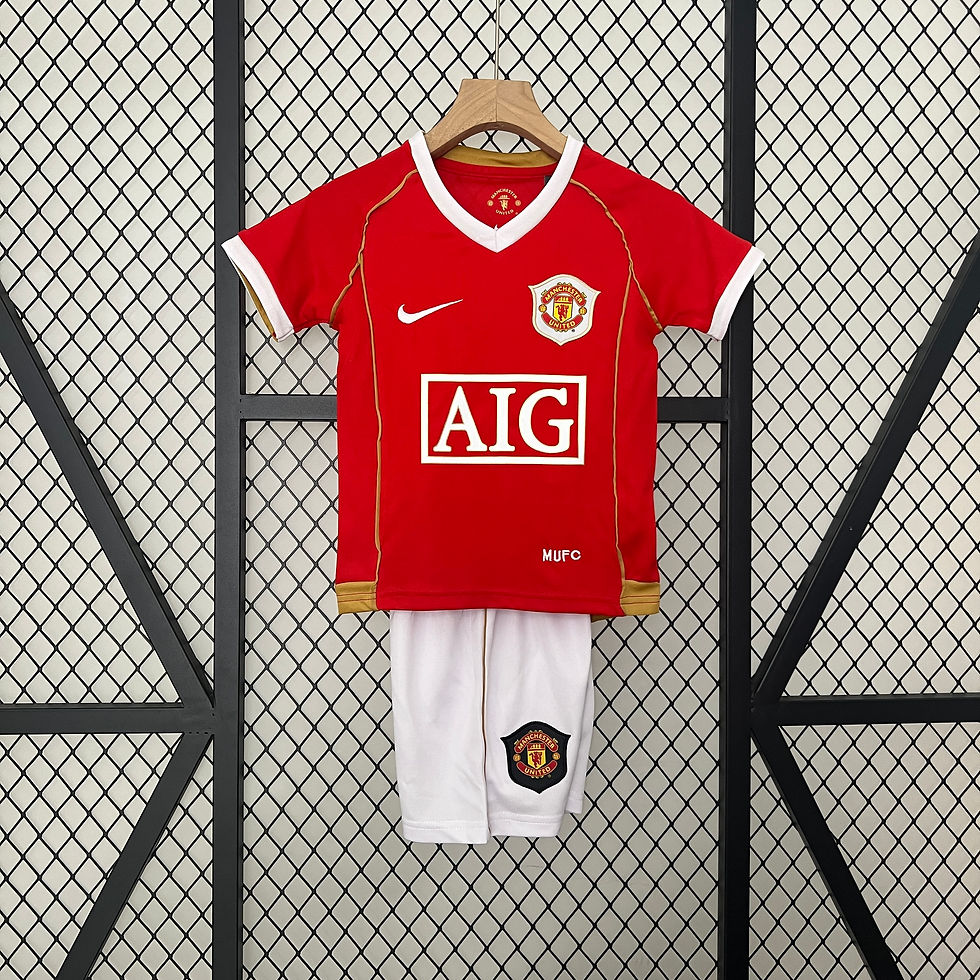 Conjunto Futebol Infantil Manchester United 2006