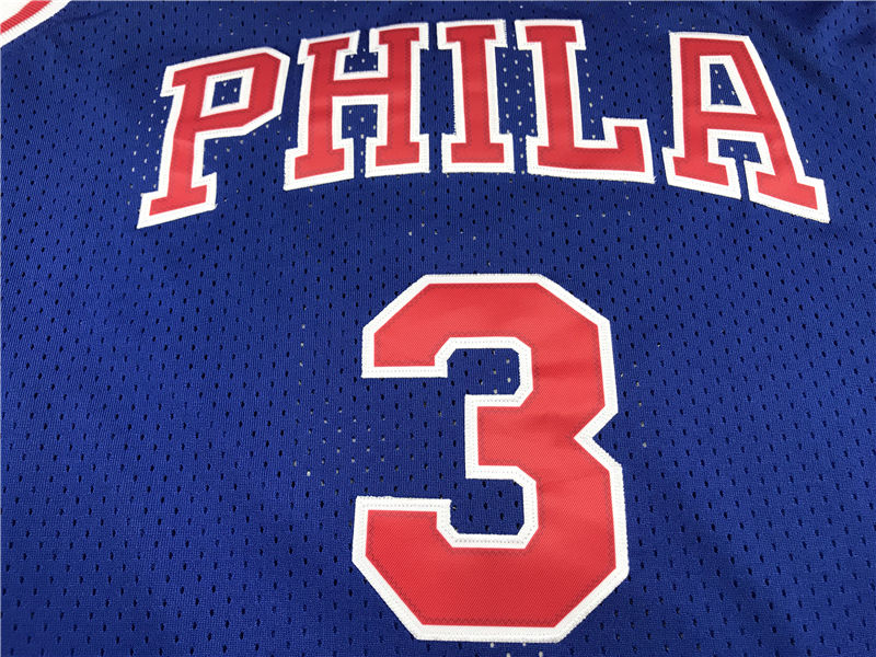 Miniatura: Camisa Basquete Modelo Bordado Philadelphia 76ers Allen Iverson 3