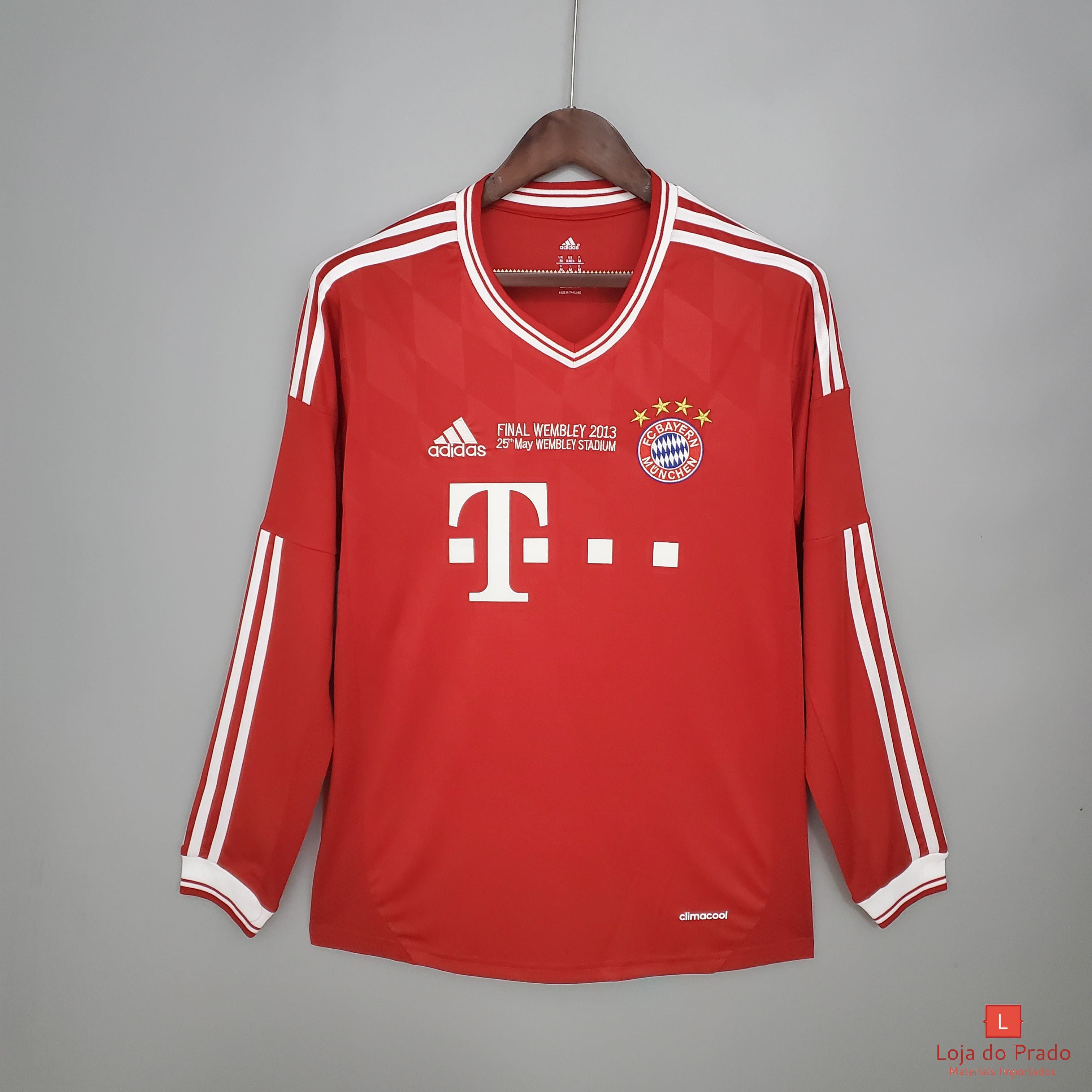 Camisa Retro Bayern de Munique Manga Comprida 2013