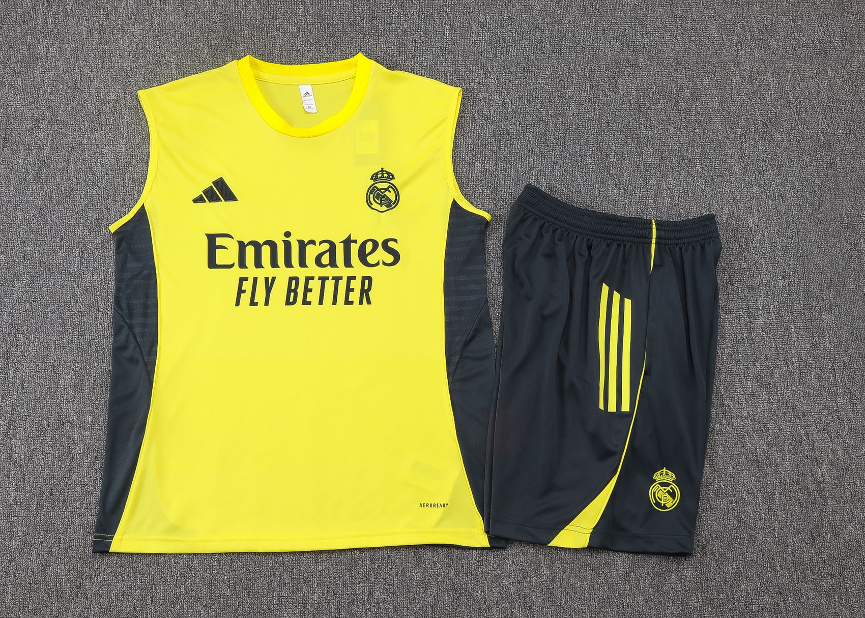 Conjunto Treino Adidas Real Madrid Amarelo 2025/26