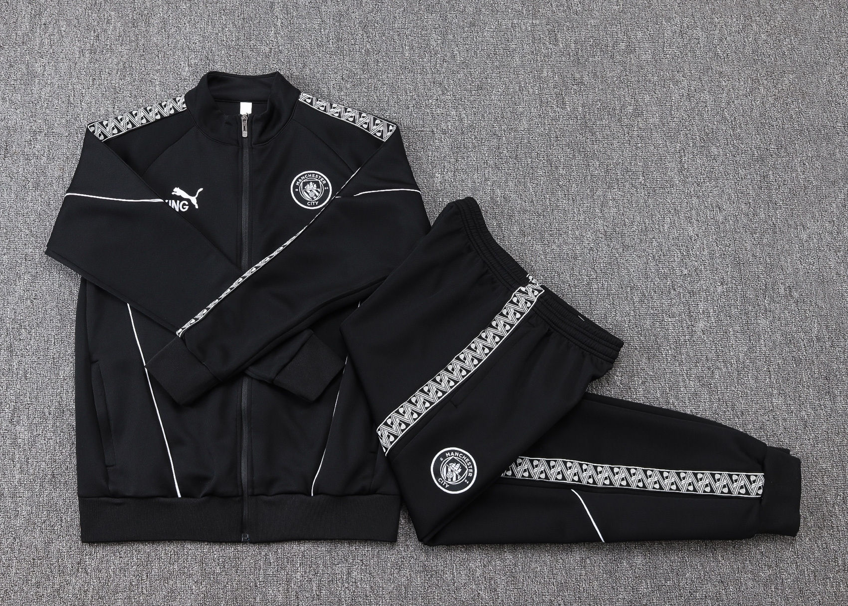 Conjunto Passeio Puma Manchester City Preto 2026/27