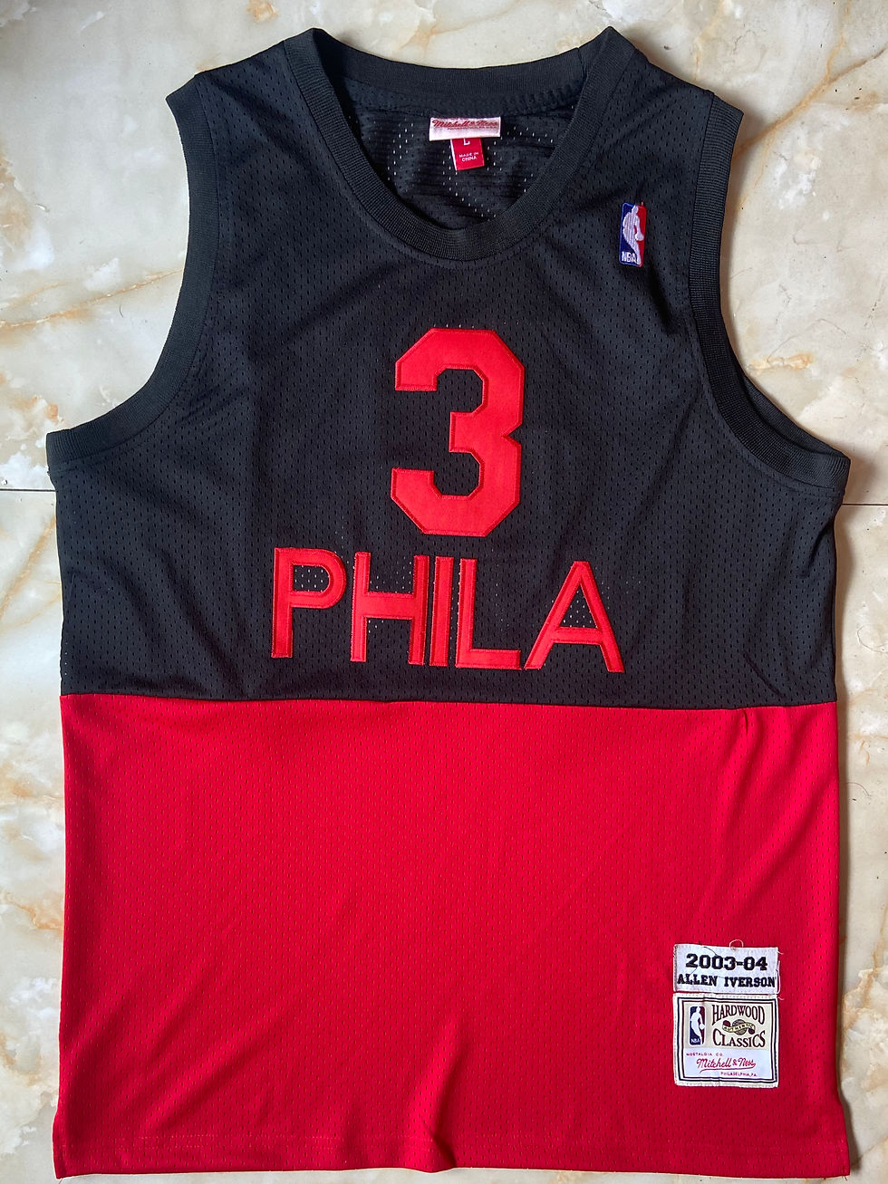 Camisa Basquete Modelo Bordado Philadelphia 76ers Allen Iverson 3