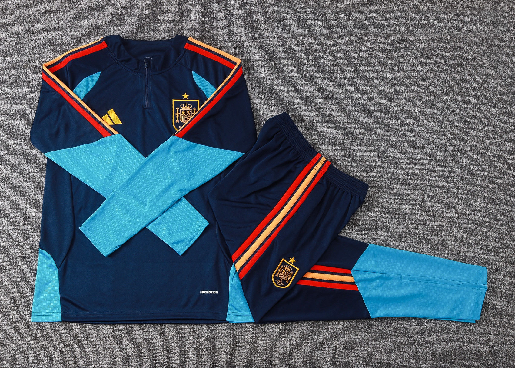 Conjunto Treino Adidas Espanha Azul Escuro 2026/27