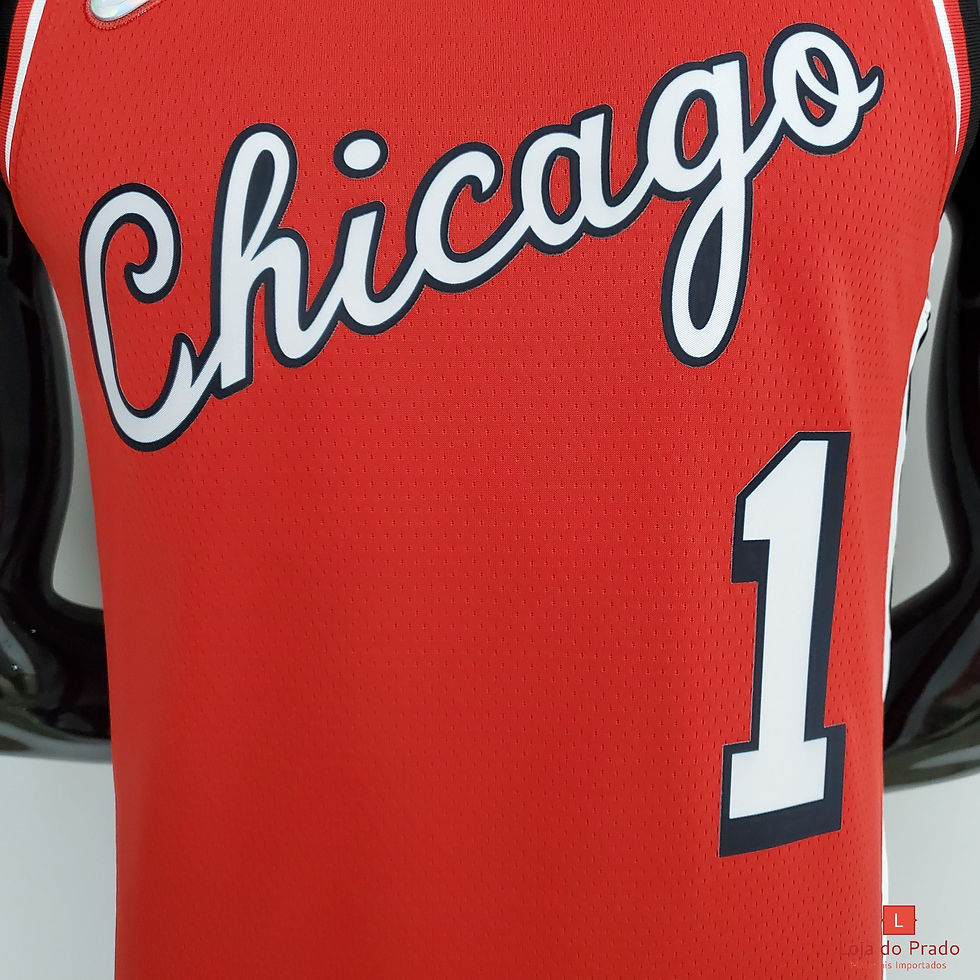 Miniatura: Camisa Basquete Modelo Jogador Chicago Bulls Derrick Rose 1