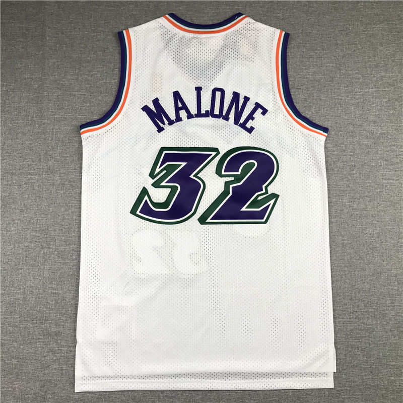 Miniatura: Camisa Basquete Modelo Bordado Utah Jazz Karl Malone 32