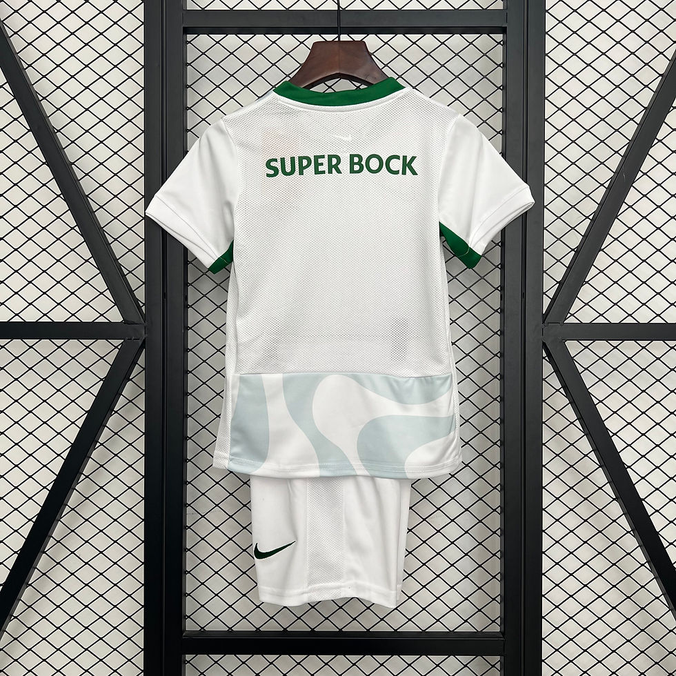 Miniatura: Conjunto Futebol Infantil Sporting Lisboa Away 2025/26