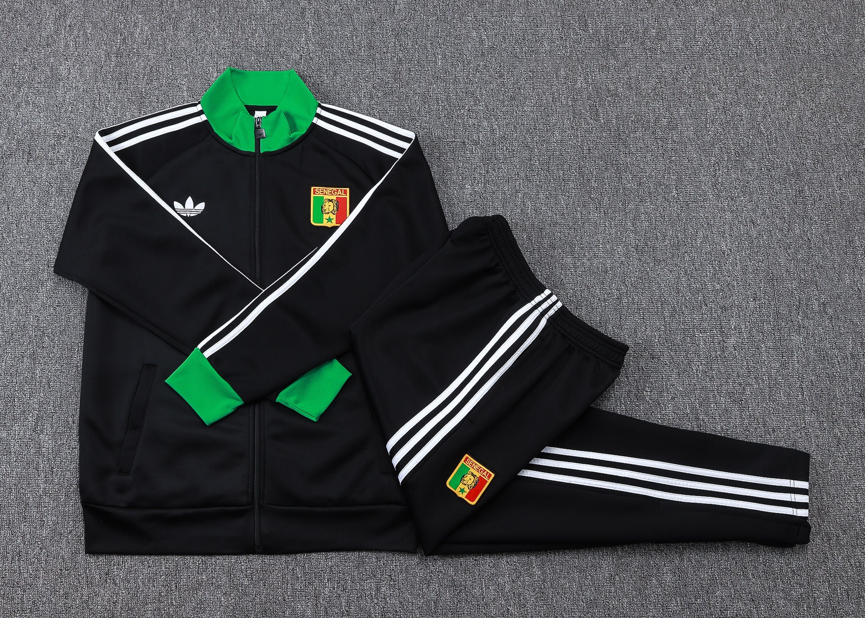 Conjunto Passeio Adidas Senegal Preto 2026/27