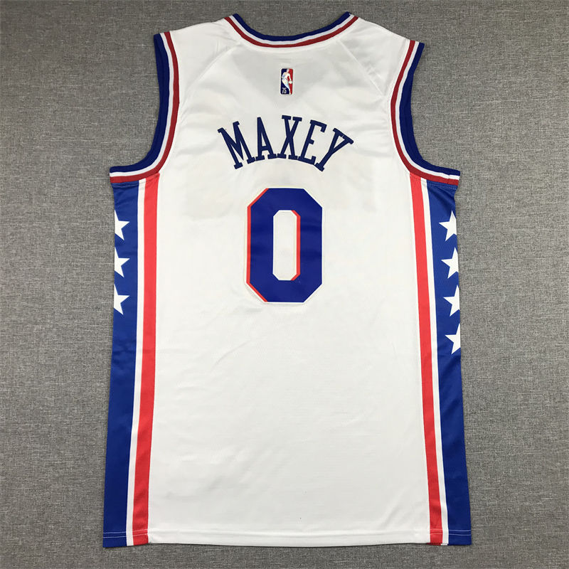 Miniatura: Camisa Basquete Modelo Bordado Philadelphia 76ers Tyrese Maxey 0