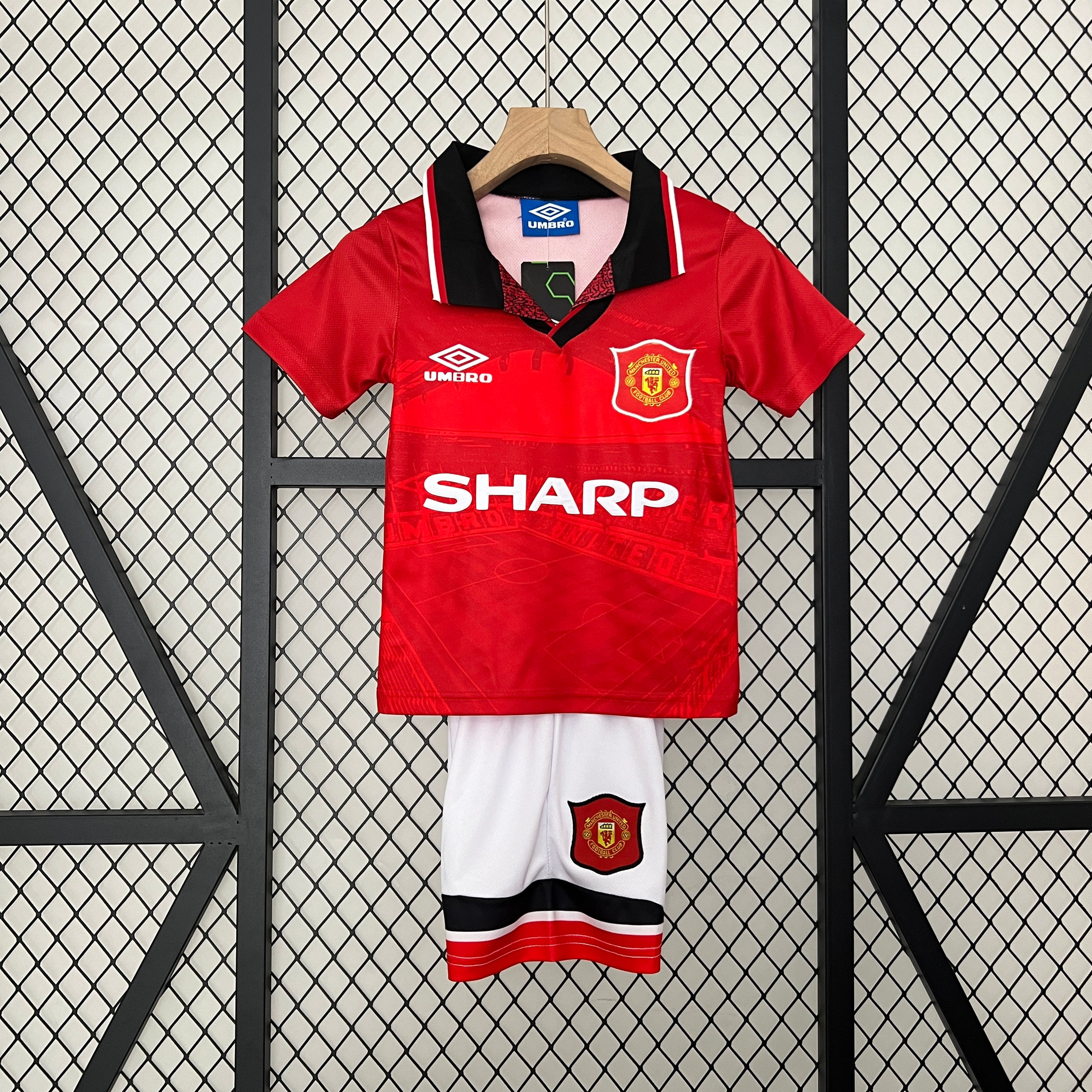 Conjunto Futebol Infantil Manchester United 1994