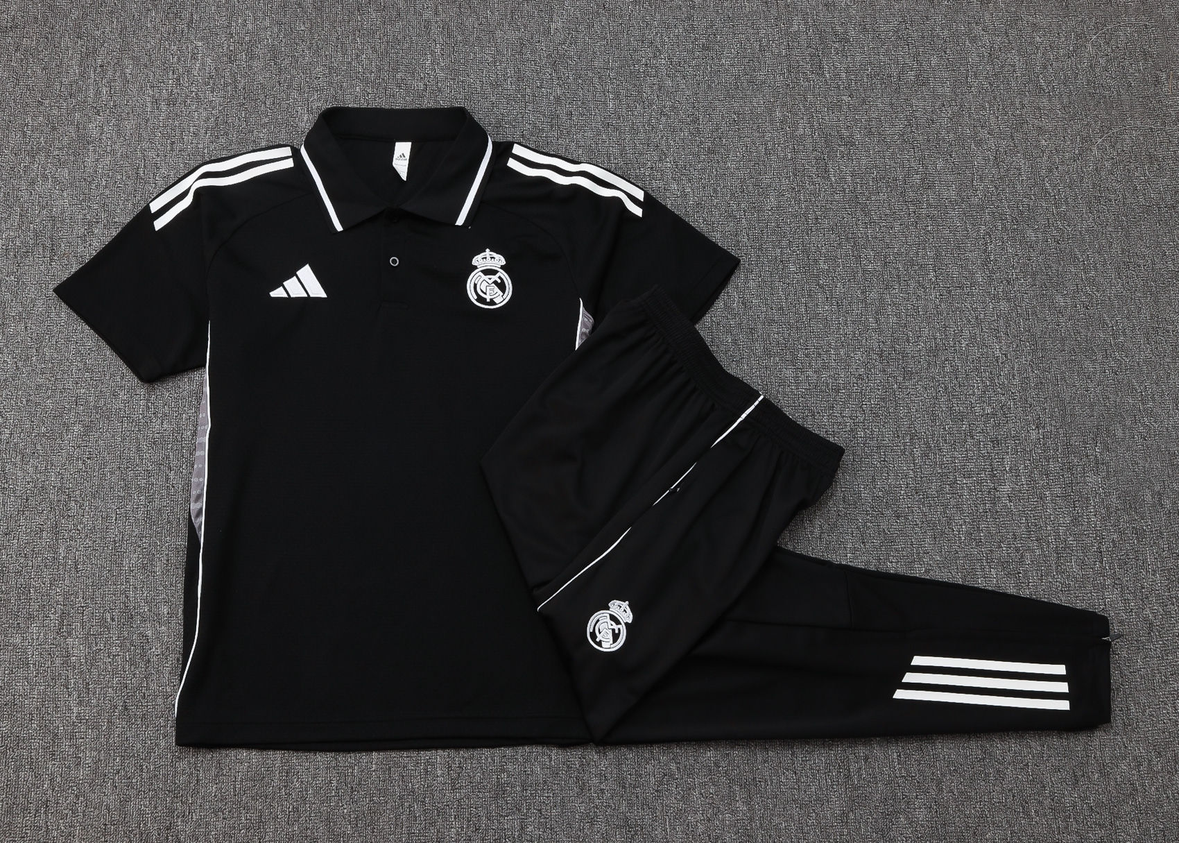 Conjunto Polo Adidas Real Madrid Preto 2025/26