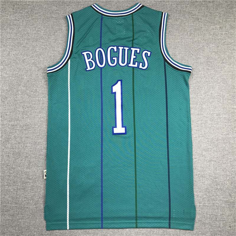 Miniatura: Camisa Basquete Modelo Bordado Charlotte Hornet Muggsy Bogues 1