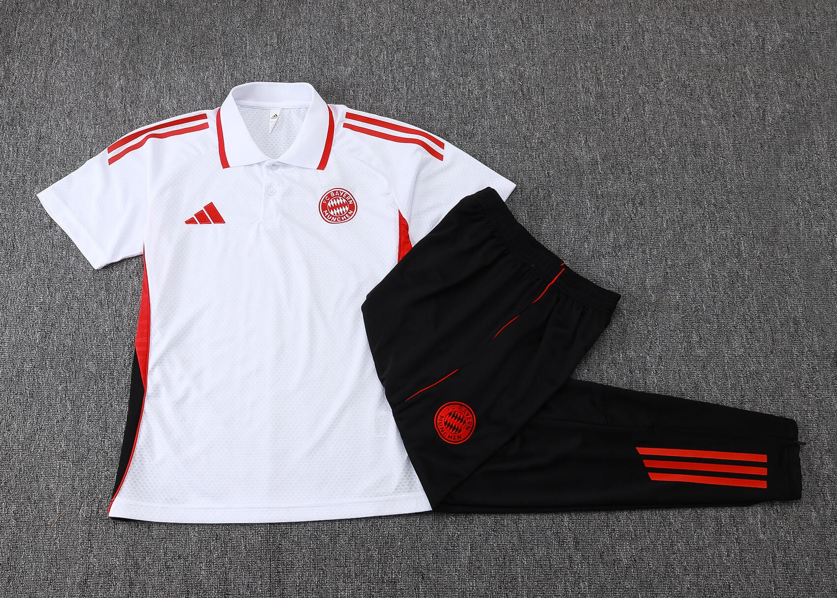 Conjunto Polo Adidas Bayern de Munique Branco 2025/26