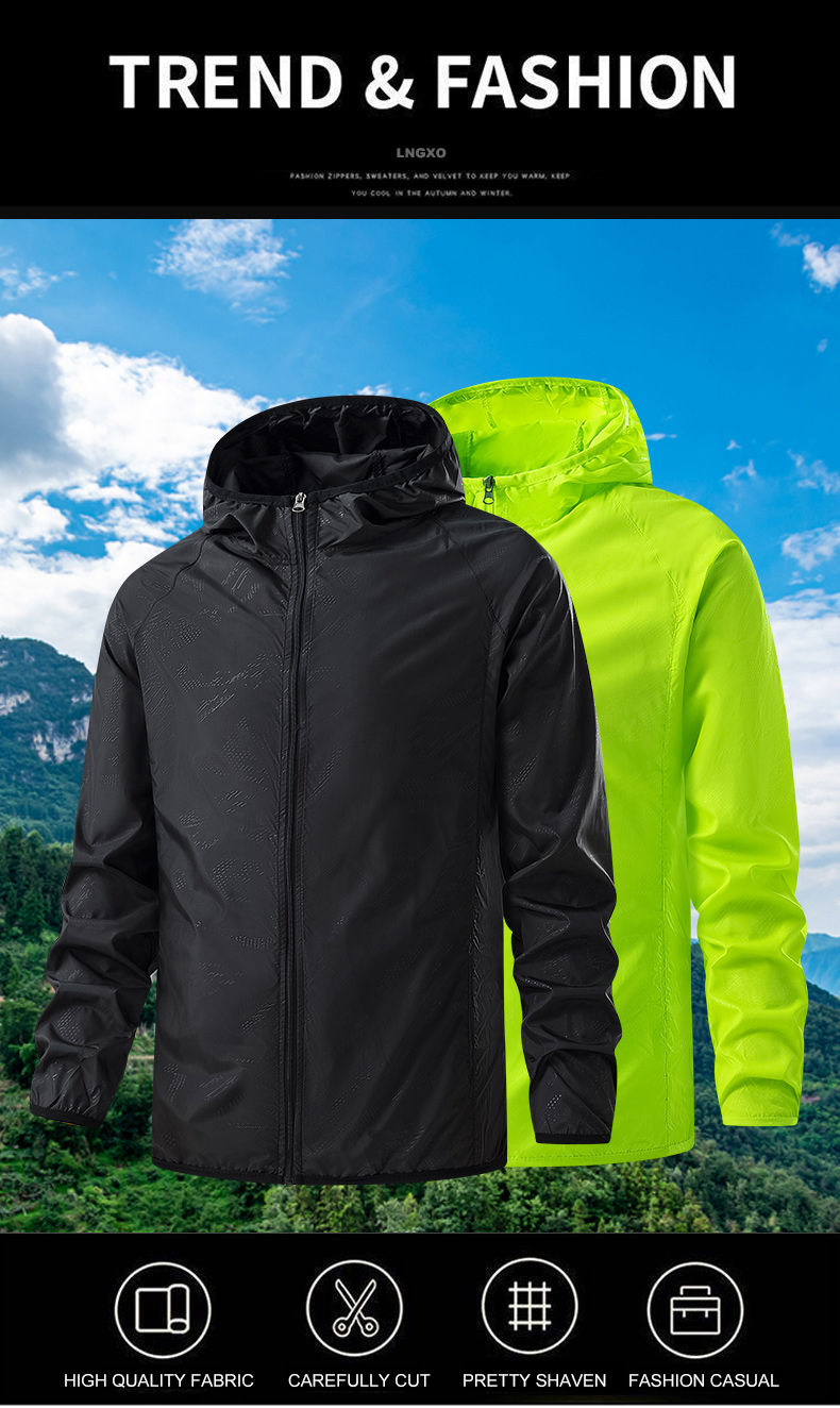 Thumbnail: LNGXO Waterproof Hiking Jackets for Men and Women Sun Protection Windbreaker Cam