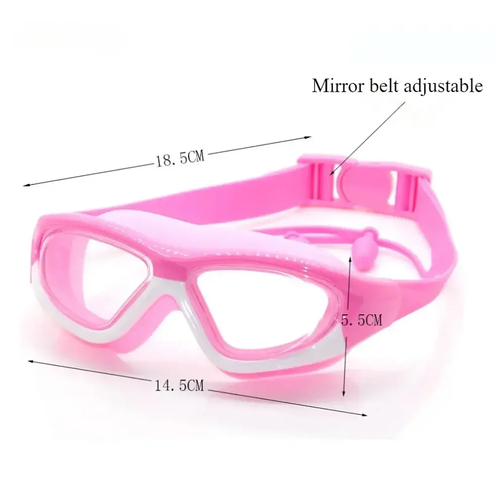 Thumbnail: Protective Goggles for Boys and Girls Learning To Swim Anti Fog Large Frame Comf
