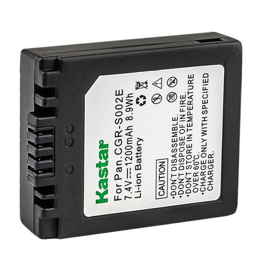 Kastar 2-Pack CGA-S002 Battery and AC Wall