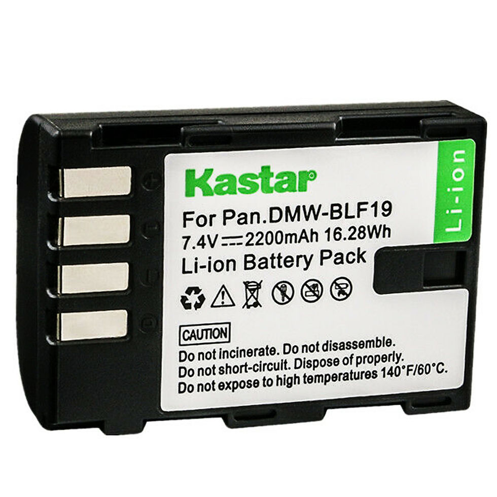 Thumbnail: Kastar Replacement Battery for Panasonic DMW-BLF19E BLF19 DMC-643 Battery