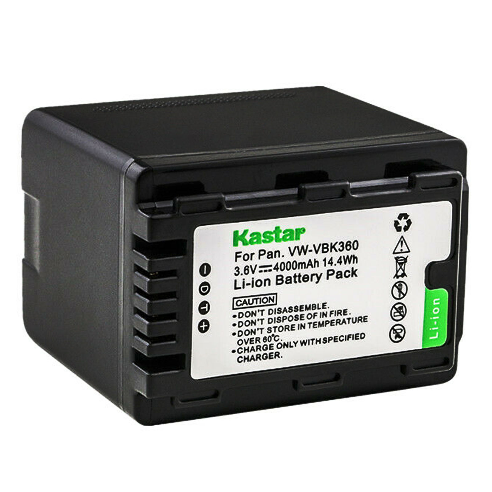 Kastar Replacement Battery for Panasonic VW-VBK360 VBK180 Battery