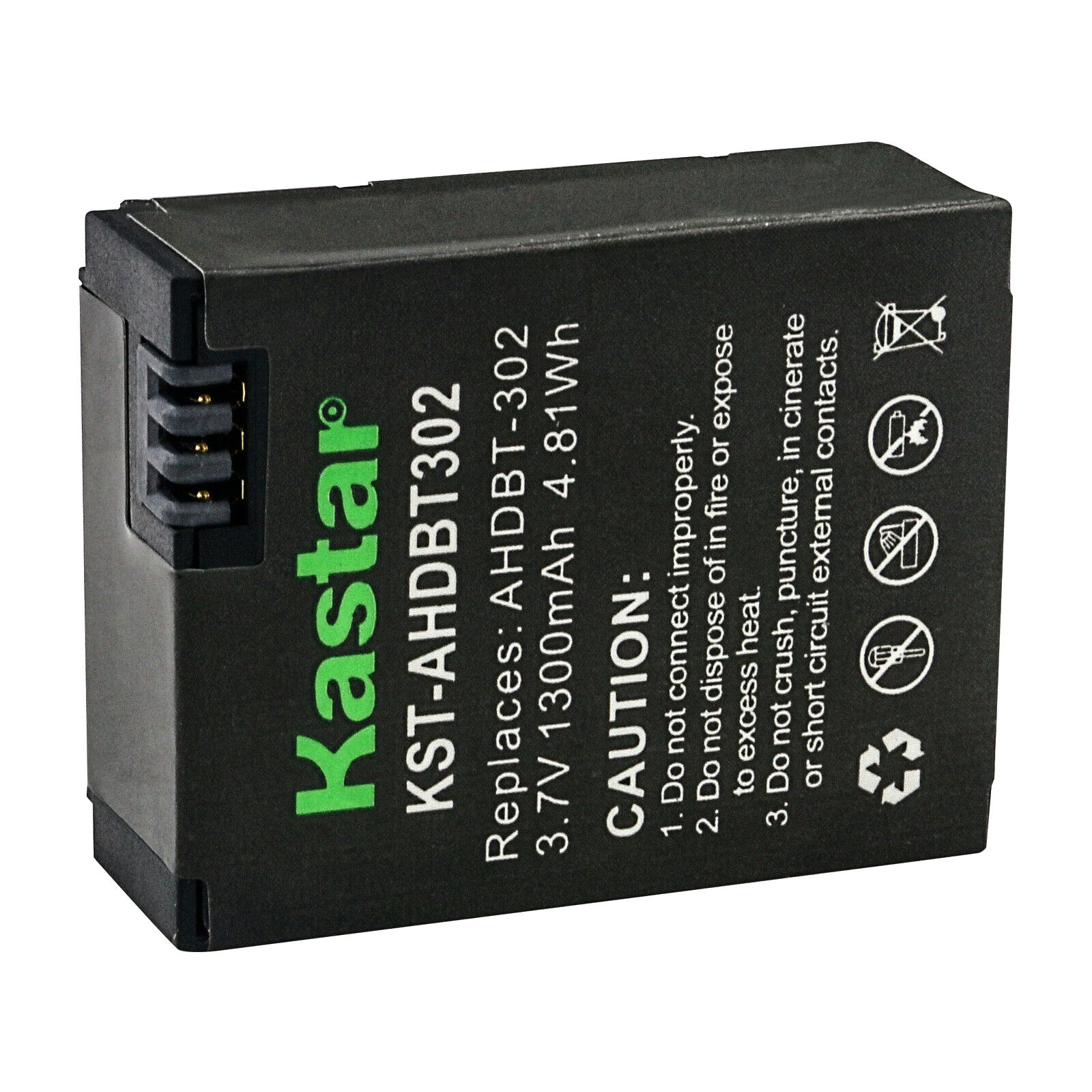 Kastar Replacement Battery For GoPro Hero 3 AHDBT-301 AHDBT-302 Battery
