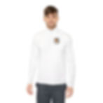 Thumbnail: Quarter-Zip Pullover — Small Circular Logo, Cozy Casual Layer