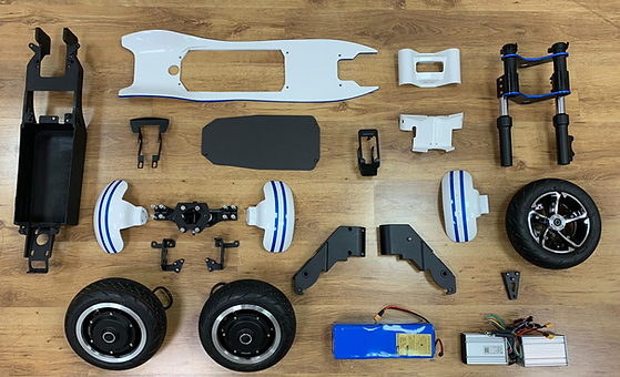 Ultra fast electric scooter assembly parts
