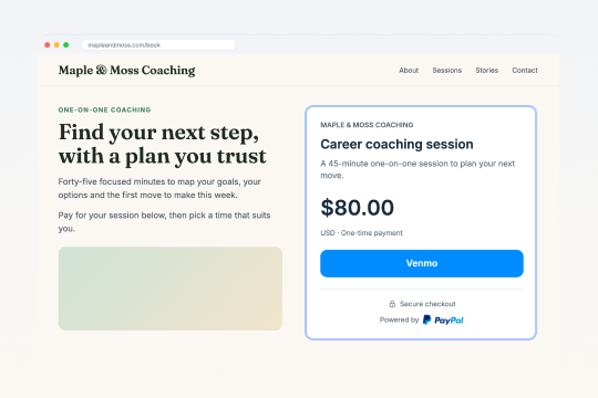 Venmo banner