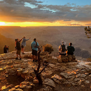 Sunset over Grand Canyon at Yavapai Point