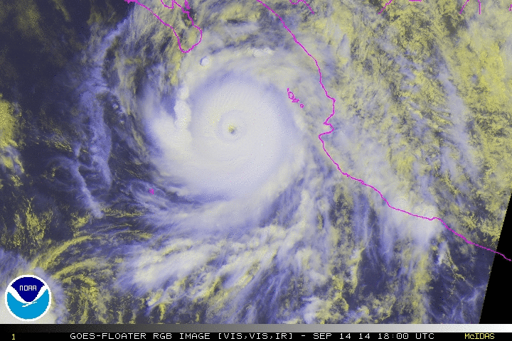 Odile Sept 14 at 1800 UTC