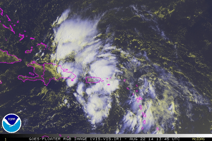 Cristobal - August 22 at 1345 UTC