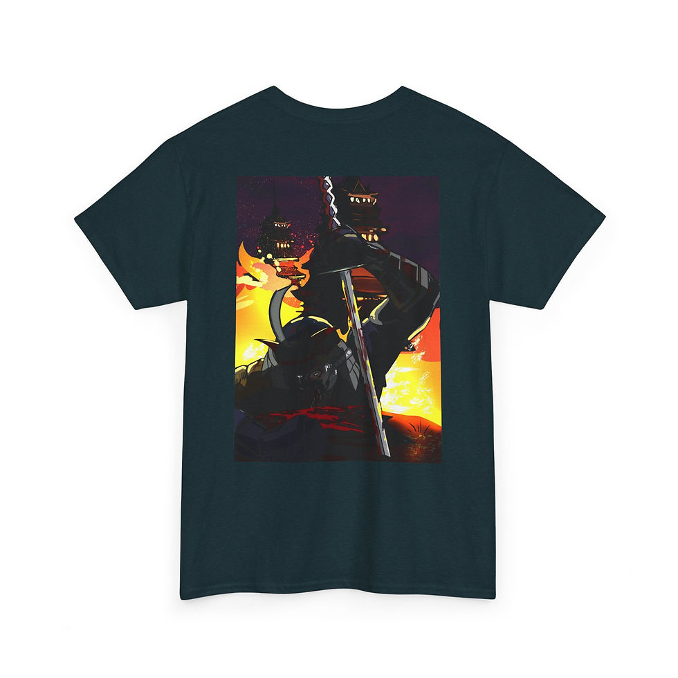 Thumbnail: Epic Hero Unisex Heavy Cotton Tee - Vibrant Anime Graphic Shirt