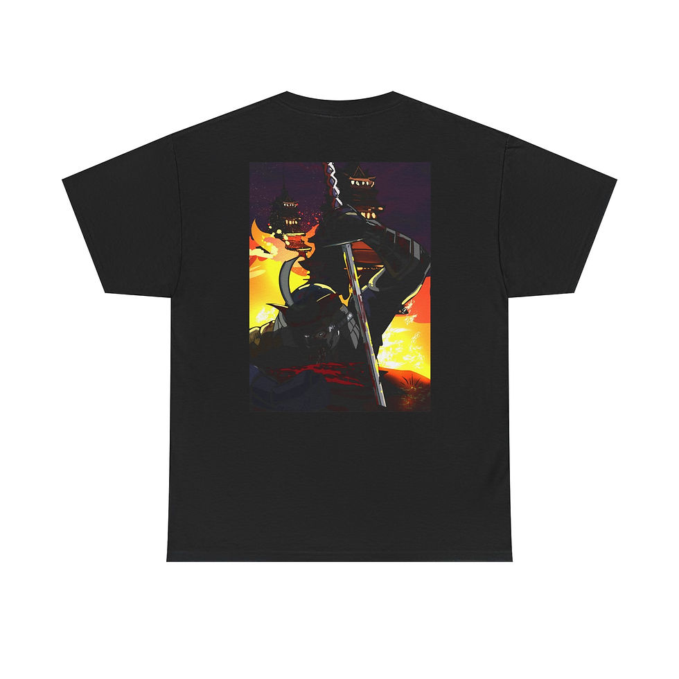 Thumbnail: Epic Hero Unisex Heavy Cotton Tee - Vibrant Anime Graphic Shirt