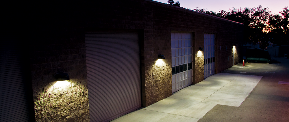 aplicación de luminaria de pared de exterior