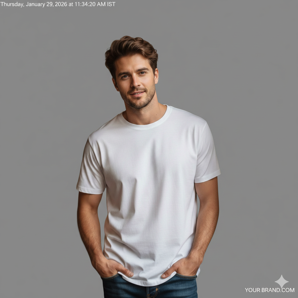 White Crew Neck T-shirt