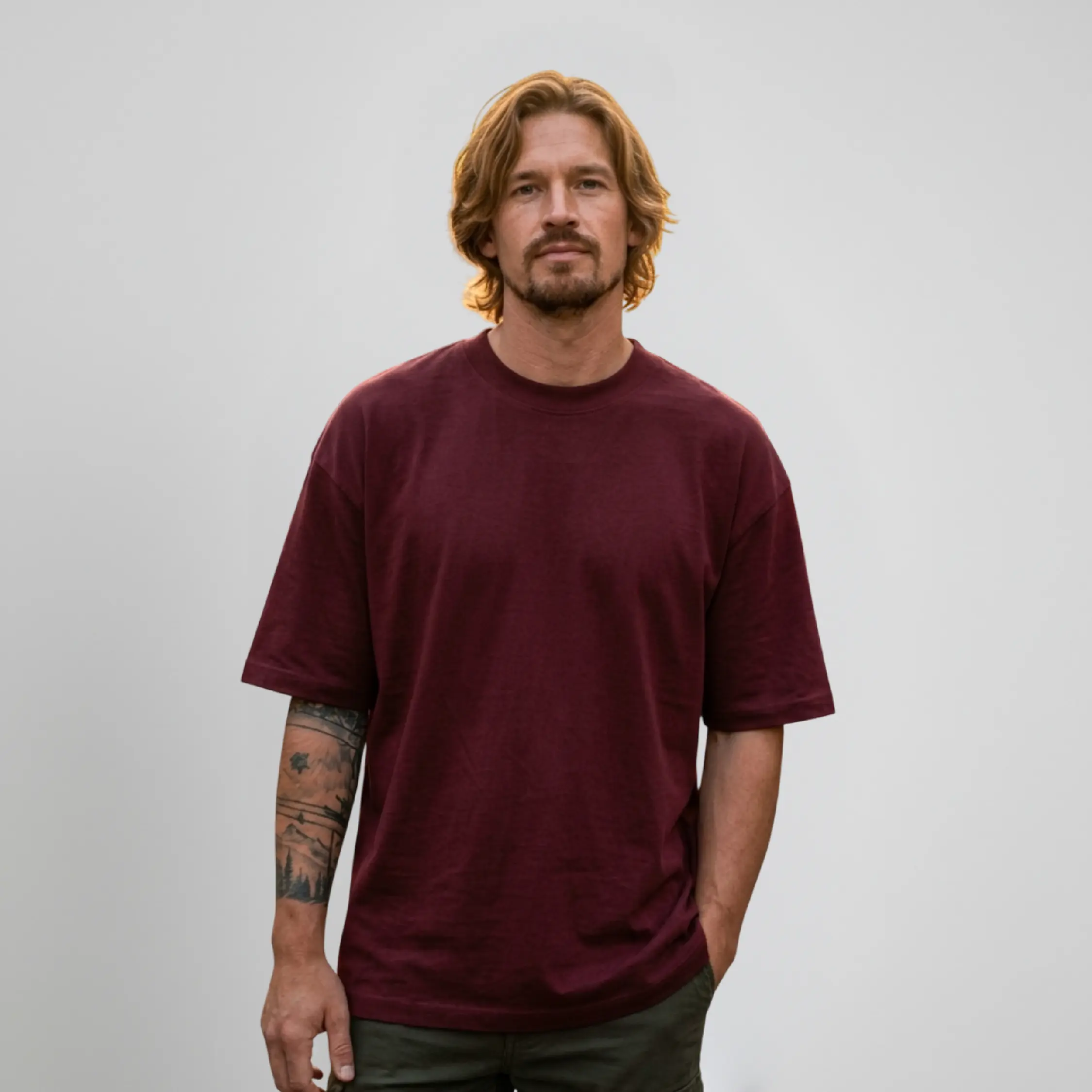 Maroon Oversize